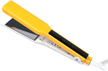 GKHair Global Keratin Easy Control Titanium Flat Iron, Profesjonalna Tytanowa Prostownica do Zabiegów Keratynowych, Szerokość 4,4cm