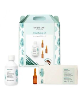 Z.One Simply Zen Densifying Rooting Set, Zestaw Przeciw Wypadaniu Włosów, Szampon 250ml, Ampułki 16x7ml, Grzebień