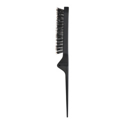 Olivia Garden Style Up Mixed Boar&Synthetic Bristles Matt Black, Szczotka Kokówka do Tapirowania i Objętości z Włosiem z Dzika Oraz Jonizacją
