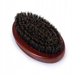 Poniks Oval Brush Szczotka Do Brody, Kartacz, Naturalne Włosie Dzika