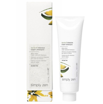 Simply Zen Dandruff Intensive Cream Shampoo, Kremowy Szampon Przeciwłupieżowy o Natychmiastowym Działaniu, 125ml