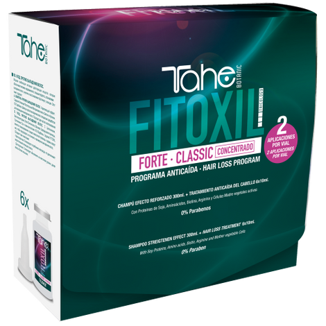 Tahe Tricology Fitoxil Zestaw Przeciw Androgenicznemu Wypadaniu Włosów Szampon 300ml + Ampułki 6x10ml