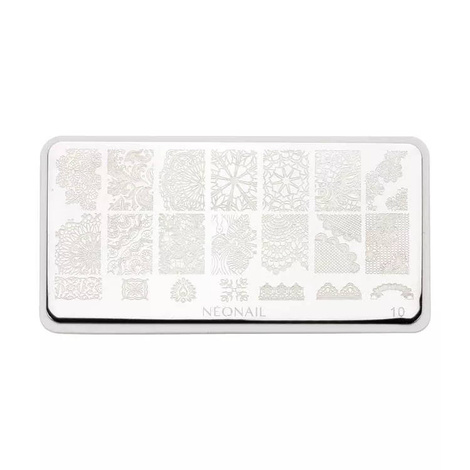 Neonail Plate for Stamps nr 10 Blaszka do Stępli8792