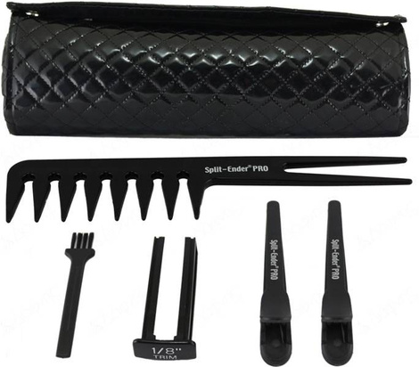 Talavera Split-Ender Pro Cordless Hair Trimmer 1/4'' i 1/8" Urządzenie Usuwające Zniszczone Rozdwojone Końcówki Polerujące Włosy, Czerwona