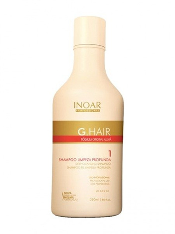 INOAR G.Hair Deep Cleansing Szampon Oczyszczający Przed Keratyną do Włosów Niesfornych i Trudnych 250ml