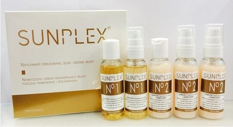 Sunplex Kuracja Regenerująca Odbudowa Włosów Podczas Zabiegów Fryzjerskich Zestaw 5x 50ml