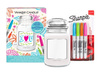 Yankee Candle And Sharpie Gift Set, Zestaw, Duża Świeca Zapachowa Clean Cotton + Markery + Etykiety, 623g