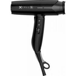 Gamma Piu X-cell S Dryer, Cyfrowa Ultra Lekka Suszarka do Włosów z Jonizacją, 290 g Czarna