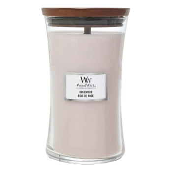  Woodwick Rosewood Świeca Zapachowa z Drewnianym Knotem, 610g 