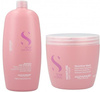 Alfaparf Semi Di Lino Moisture Nutritive Zestaw Nawilżający do Włosów Suchych Szampon 1000ml Maska 500ml