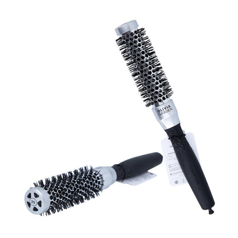 Olivia Garden Essential Blowout Classic Silver Brush, Antystatyczna Szczotka do Modelowania Włosów, 25mm