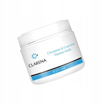 Clarena Cinnamon & Cayenne Thermo Mask, Maska Termiczna do Ujędrniających i Wyszczuplających Zabiegów na Ciało, 500ml
