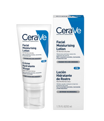 CeraVe Moisturising Face Lotion, Nawilżający Krem do Twarzy do Suchej Skóry z Kwasem Hialuronowym, 52ml