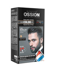 Morfose Ossion Barber Żel Koloryzujacy do Włosów, Odsiwiacz, Cover, 1 Czarny, Zestaw