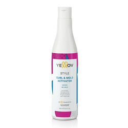 Alfaparf Yellow Style Curl & Mold Activator, Aktywator Skrętu do Włosów Falowanych i Kręconych, 250ml