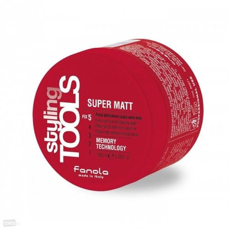 Fanola Styling Tools Super Matt Matowa Pasta do Włosów Extra Mocna 100ml