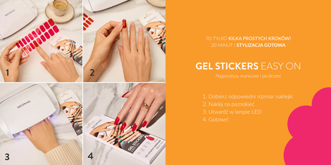 Naklejki Hybrydowe Gel Stickers Easy on Simplest Manicure 20szt.