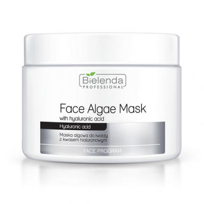 Bielenda Professional Face Algae Mask With Hyaluronic Acid - Maska Algowa do Twarzy z Kwasem Hialuronowym, 190ml, Zapas