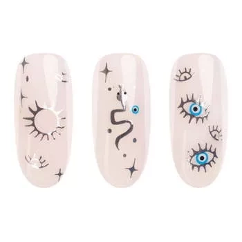 Neonail Nail Boho Silver, Arkusz 58 Złotych, Błyszczących Naklejek do Paznokci, 11493
