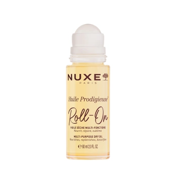Nuxe Huile Prodigieuse Roll On, Suchy Olejek Regenerujący do Włosów i Ciała z 7 Olejkami, 60ml