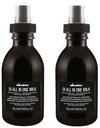Davines Essential Haircare OI ALL IN ONE MILK Multi Benefit Beauty Treatment mleczko do włosów, 2x 135 ml