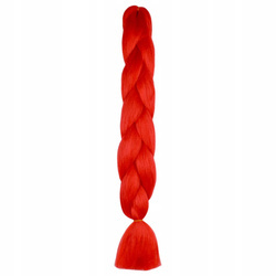 Włosy Syntetyczne do Warkoczyków Długość 120cm - Czerwony (A13)