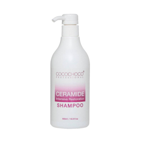 Cocochoco Ceramide Intensive Restoration - Organiczny Szampon Odbudowujący z Ceramidami Do Włosów Zniszczonych, 500ml