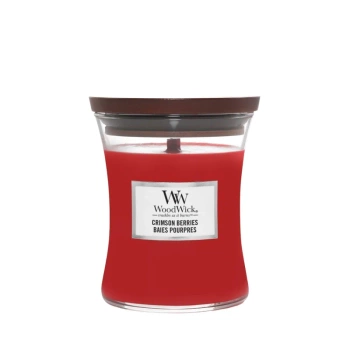 Woodwick Crimson Berries Świeca Zapachowa z Drewnianym Knotem, 275g