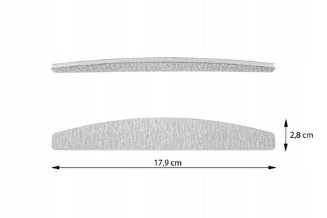 Pilnik do Paznokci Łódka Zebra 2 stronny 180/180