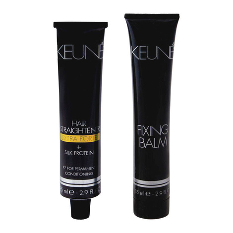 Keune Hair Straightener Extra Forte, Zestaw do Keratynowego Prostowania Włosów 2x 85ml