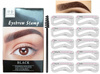 Eyebrow Stamp Black, Zestaw Stempel do Brwi Czarny, Szablony, Szczoteczka