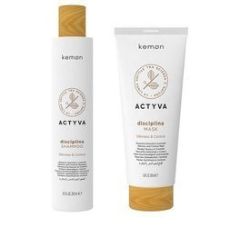 Kemon Actyva Disciplina Shampoo Mask Zestaw Prezentowy Szampon i Maska Dyscyplinująca do Włosów Puszących się 250ml 200ml