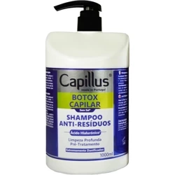 Capillus Botox Capilar Szampoo, Szampon do Zabiegu Botoks, Zawiera Keratynę i Kwas Hialuronowy, 1000ml