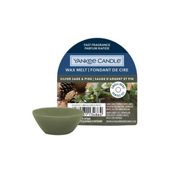 Yankee Candle Wax Melt Silver Sage & Pine, Wosk Zapachowy, 22g