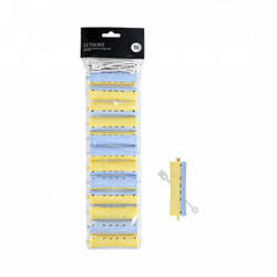 Lussoni Wałki do Trwałej 22x 91mm 12 szt. Niebiesko - Żółte