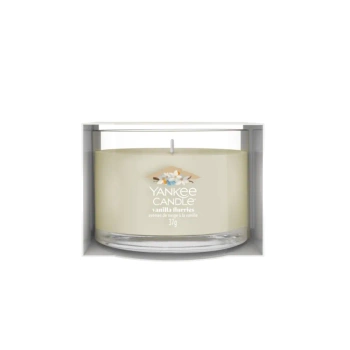 Yankee Candle Vanilla Flurries, Mini Świeca Sojowa, Zapach Zimowego Relaksu, 37g
