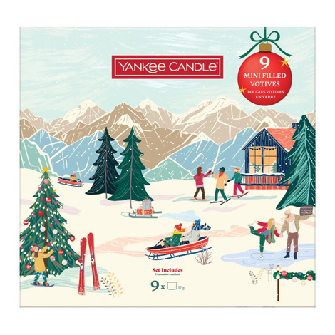 Yankee Candle Apres Ski, Zestaw Świąteczny, Prezentowy 9 Świec Mini