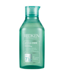 Redken Amino Mint Shampoo, Szampon Oczyszczający z Miętą do Włosów Przetłuszczających Się, 300ml