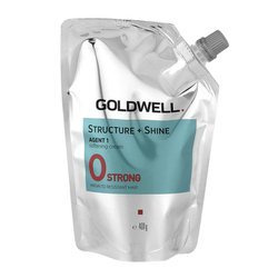 Goldwell Structure + Straight Shine, Trwała Prostująca, Agent 1, Strong 0, Krem Zmiękczający dla Włosów Naturalnych lub Opornych 400g