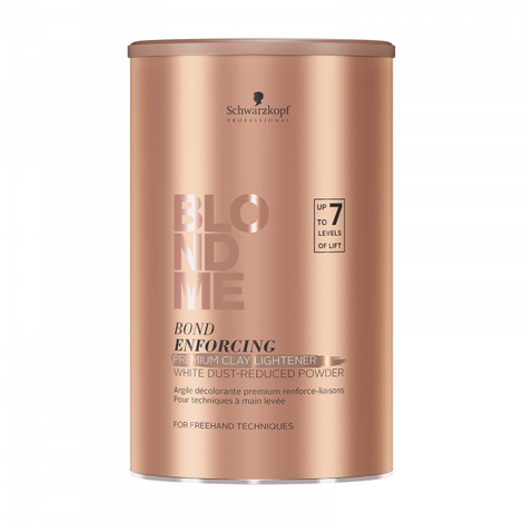Schwarzkopf BlondMe Bond Enforcing Premium Clay Lightener Rozjaśniacz w Glince do 7 Tonów do Pracy z Wolnej Ręki 350g