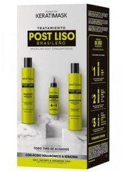 Placenta Life Post Keratimask Zestaw Do Pielęgnacji Po Keratynowym Prostowaniu 2x 250ml + 50ml