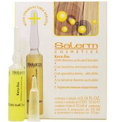 Salerm Cosmetics Kera-liss, Ampułki, Termo Aktywowana Hydrolizowana Keratyna, AntiFrizz 4x 13ml