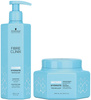 Schwarzkopf Fibre Clinix Hydrate Zestaw Szampon i Maska Nawilżająca do Suchych Włosów, 300ml, 250ml