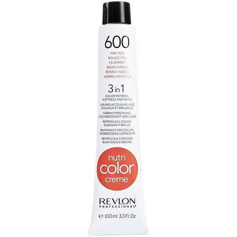 Revlon Nutri Color Creme - Maska koloryzująca do włosów farbowanych, 100ml - czerwień - 600