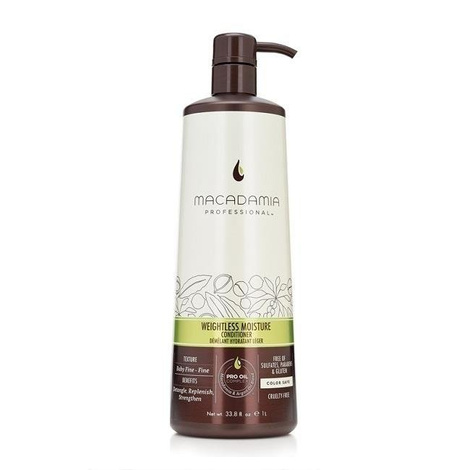 Macadamia Weightless 100% Vegan Moisture Odżywka do Włosów Cienkich Suchych i Zniszczonych 1000ml + Dozownik