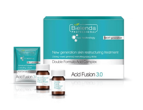 Bielenda Acid Fusion 3.0 Set na 1 Zabieg Normalizujący Wybielający i Niwelujący Przebarwienia