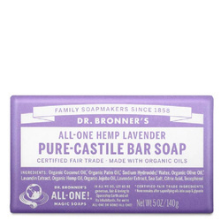 Dr. Bronner's Bar Soap Lavender Organiczne Mydło do Ciała, Lawenda 140g