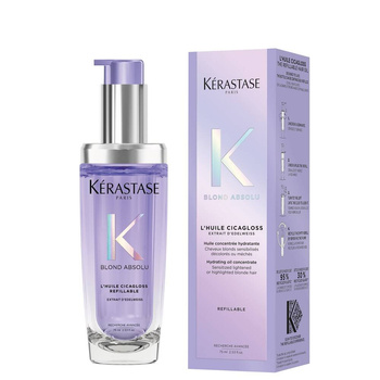 Kerastase Blond Absolu Cicagloss Refillable, Olejek do Włosów Blond do Wielokrotnego Napełniania, 75ml