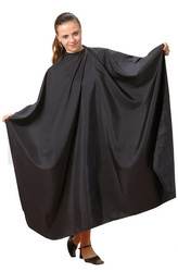 Fox Collection Silky Line - Peleryna Czarna Na Zatrzask, Wodoodporna