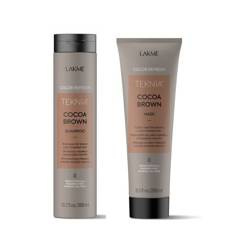 Lakme Tkn Retail Pack Refresh Brown, Zestaw Szampon i Maska Odświeżająca Kolor Włosów Brązowy, 300ml, 250ml
